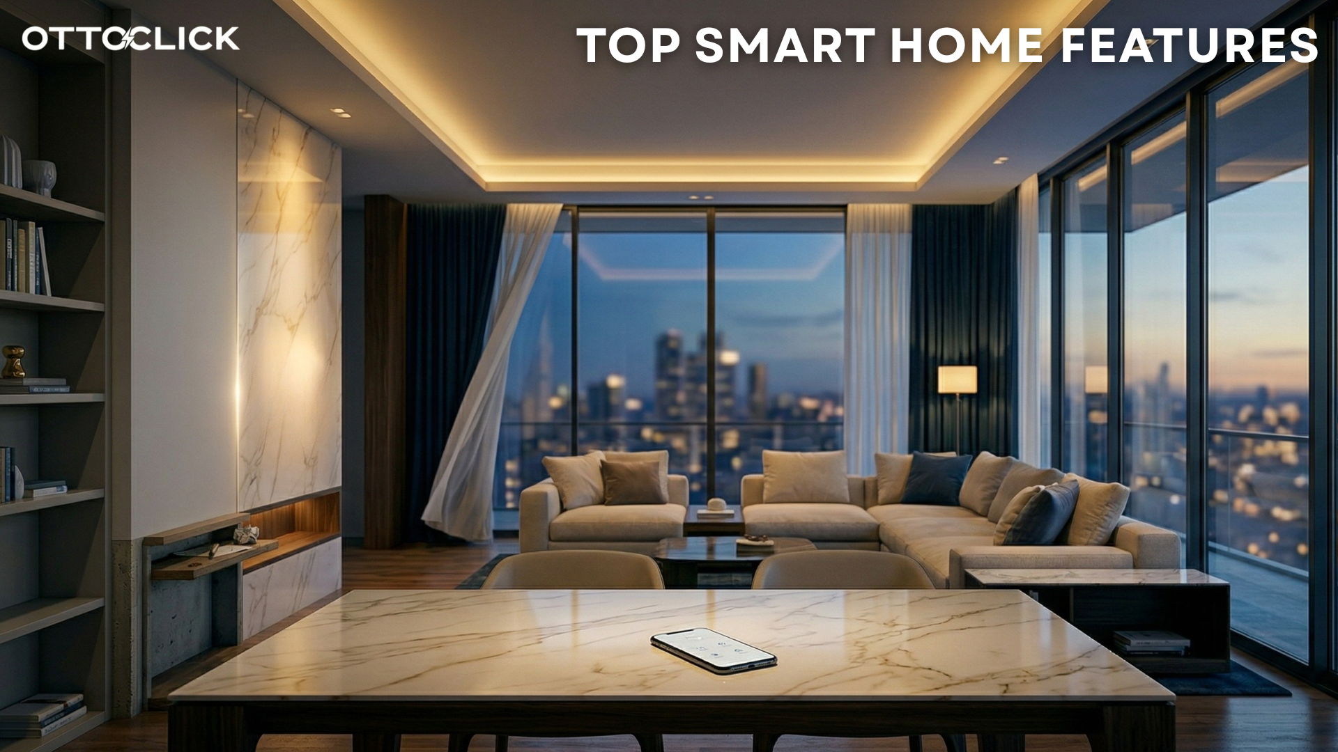Modern homes are no longer defined only by size, location, or interiors. The real difference today lies in how intelligently a home functions. For 3BHK and 4BHK residences, especially in the premium segment, smart home automation is becoming an essential part of planning and design. Whether you are building a new home or upgrading an existing one, integrating the right smart features can significantly enhance comfort, convenience, and overall lifestyle. Why Smart Features Are Essential in Modern Homes Larger homes come with greater complexity — more rooms, more appliances, and more manual controls. Without automation, managing everything efficiently becomes difficult. Smart home features simplify this by: Centralizing control Reducing manual effort Enhancing the living experience In 2026, a well-designed home is expected to be both functional and intelligent. 1. Centralized Lighting Control Lighting is one of the most important aspects of any home. Smart lighting systems allow you to control multiple lights from a single interface, eliminating the need for multiple switches across rooms. Key Benefits: One-touch control for entire spaces Dimming options for mood setting Scheduled lighting based on time of day This feature creates both convenience and a more refined living environment. 2. Scene-Based Automation Scene-based control allows multiple devices to work together with a single command. Instead of managing each function separately, you can activate predefined settings. Common Scenes: Evening Mode: Soft lighting with a relaxed ambience Movie Mode: Dim lights with curtain closure Night Mode: All lights off except essential areas This transforms how you interact with your home on a daily basis. 3. Smart Curtain Automation Curtains are often overlooked in home design, yet they play a major role in comfort and aesthetics. Automated curtains allow you to open or close them effortlessly using touch panels, mobile apps, or voice commands. Advantages: Improved convenience Better light management Enhanced privacy control In larger homes, this feature becomes especially valuable. 4. Smart Door Locks Security is a top priority in modern homes. Smart locks eliminate the need for traditional keys and offer advanced access control. Features Include: PIN-based entry Fingerprint access Mobile app control Temporary access for guests This adds both security and convenience to everyday living. 5. Mobile App Control A smart home is incomplete without mobile integration. With a dedicated app, you can control your home from anywhere. What You Can Control: Lights and appliances Curtains Security systems This is particularly useful for homeowners who travel frequently or want remote access to their home. 6. Voice Control Integration Voice assistants have become a standard part of modern living. Integrating your home with voice control allows hands-free operation of various functions. Examples: Turning lights on or off Adjusting lighting scenes Controlling appliances This adds an extra layer of convenience, especially in larger homes. 7. Smart Security Integration A comprehensive smart home should include integrated security features. Key Components: CCTV monitoring Motion sensors Real-time alerts Combining security with automation ensures better control and peace of mind. 8. Multi-Room Audio (Optional Luxury Feature) For homeowners looking to enhance their lifestyle experience, multi-room audio is an excellent addition. Benefits: Play music across multiple rooms Control audio from a single interface Create a seamless entertainment experience This feature is increasingly popular in premium 4BHK homes. 9. Energy Management (Smart Efficiency) While luxury is a key focus, efficiency also plays a role. Smart systems can help optimize energy usage by: Scheduling devices Automating unnecessary power usage Monitoring consumption patterns This ensures that convenience does not come at the cost of efficiency. How to Choose the Right Features Not every home requires every feature. The ideal approach is to prioritize based on: Lifestyle needs Home size and layout Budget considerations A well-planned combination of essential and premium features delivers the best results. When to Plan Smart Home Integration The best time to integrate smart features is during: Construction phase Interior design planning Electrical layout setup Early planning ensures seamless execution and avoids unnecessary modifications later. However, retrofit solutions are also available for existing homes. The Future of Smart Living Smart home technology is evolving rapidly. Features that are considered premium today are expected to become standard in the near future. Homes without automation may soon feel incomplete, especially in the 3BHK and 4BHK segment. Conclusion A modern 3BHK or 4BHK is not just about space. It is about how intelligently that space is designed and experienced. Smart home features enhance convenience, improve security, and elevate the overall lifestyle. Investing in the right automation solutions ensures that your home is not only modern today but also future-ready. Explore Smart Home Solutions If you are planning a new home or upgrading your current space, integrating smart features can significantly improve your living experience. Ottoclick offers customized smart home solutions designed for modern homes, focusing on seamless control, premium design, and long-term reliability. From essential automation to advanced luxury features, the goal is to create homes that are intelligent, efficient, and built for the future